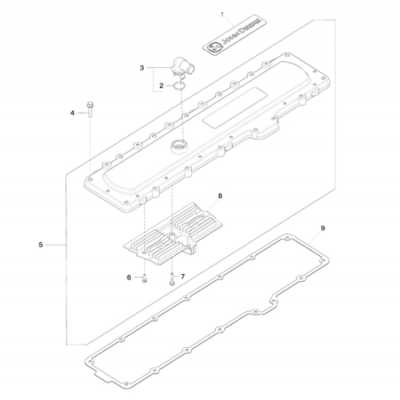 Group 11: Rocker Arm Cover 第11组：摇臂套