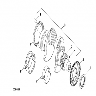 Group 47: Crankshaft, continued  第47组：曲轴，“GM93289,”“GM93285,”“GM91650,”“GM85414,”“GM85412,”“GM85410,”“GM51613,”&ldqu