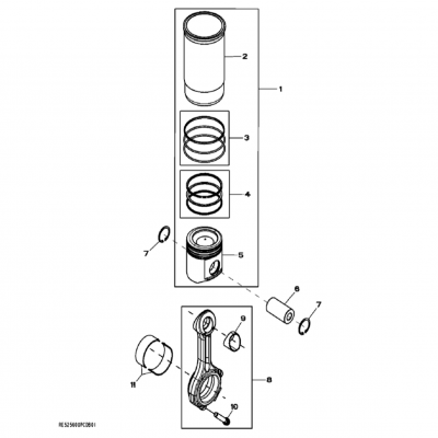 Group 48: Piston and Connecting Rod, continued  第48组：活塞和连杆，“GM93289,”“GM93285,”“GM91650,”“GM85414,”“GM85412,”“GM85410,”“GM