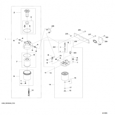 Group 81: Primary Fuel Filter, continued  第81组：燃油初级滤清器，“GM93289,”“GM93285,”“GM91650,”“GM85414,”“GM85412,”“GM85410,”“GM5161