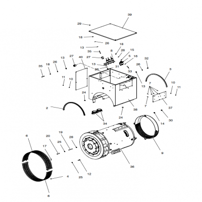 Alternator and Mounting, continued  交流发电机和安装，“GM91650,”“40MDDCA,”“55MDDCB ,”“65MDDCC,”“80MDDCD,”“99MDDCE,”“GM93289,”