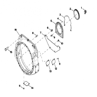 Group 14: Flywheel Housing, continued 第14组：飞轮壳