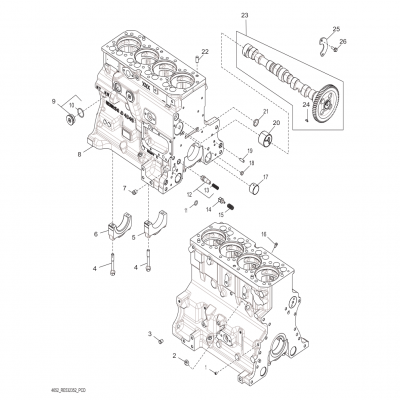 Group 46: Cylinder Block, continued  第46组：气缸体，“GM93289,”“GM93285,”“GM91650,”“GM85414,”“GM85412,”“GM85410,”“GM51613,”