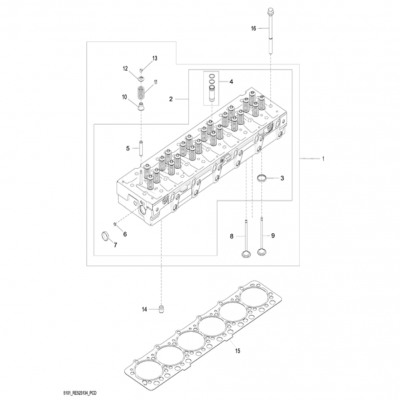 Group 51--1: Cylinder Head  第51-1组：气缸盖“GM93289,”“GM93285,”“GM91650,”“GM85414,”“GM85412,”“GM85410,”“GM51613,”“G